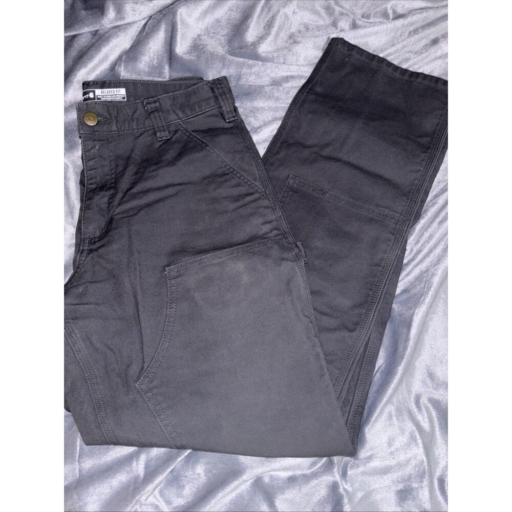 Men’s Carhartt Relaxed Fit Work Pants Size 31x32 Dark Grey